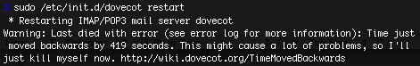 DoveCot - kill message